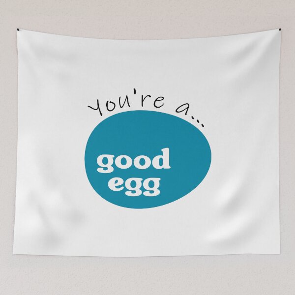 Item preview, You're a Good Egg (Teal Egg) designed and sold by NameThatShirt.