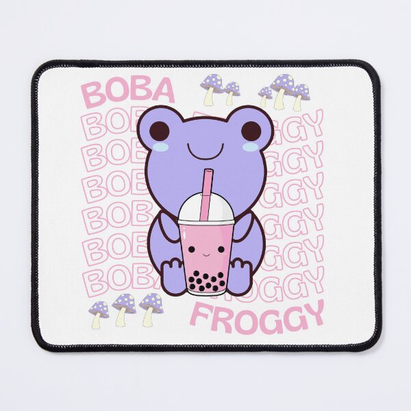 Item preview, Cute Cartoon Kawaii Frog drinking Boba Tea | adorable Boba animals | Kawaii aesthetic | Kawaii Boba Tea Frog | Froggy Boba | Chibi kawaii frog and mushroom designed and sold by Saffire6.