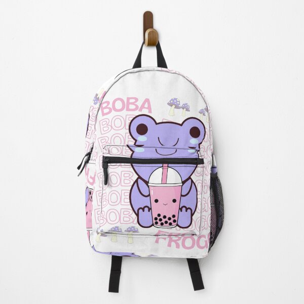 Item preview, Cute Cartoon Kawaii Frog drinking Boba Tea | adorable Boba animals | Kawaii aesthetic | Kawaii Boba Tea Frog | Froggy Boba | Chibi kawaii frog and mushroom designed and sold by Saffire6.