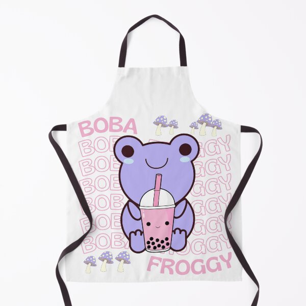 Item preview, Cute Cartoon Kawaii Frog drinking Boba Tea | adorable Boba animals | Kawaii aesthetic | Kawaii Boba Tea Frog | Froggy Boba | Chibi kawaii frog and mushroom designed and sold by Saffire6.