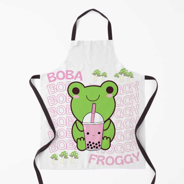 Item preview, Cute Cartoon Kawaii Frog drinking Boba Tea | adorable Boba animals | Kawaii aesthetic | Kawaii Boba Tea Frog | Froggy Boba | Chibi kawaii frog and mushroom designed and sold by Saffire6.
