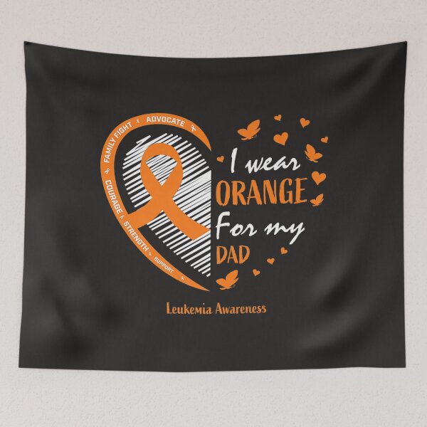 Item preview, Men Women Father I Wear Orange For My Dad Leukemia Awareness   designed and sold by schromtlmaascha.