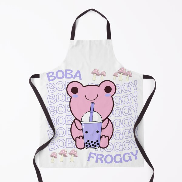 Item preview, Cute Cartoon Kawaii Frog drinking Boba Tea | adorable Boba animals | Kawaii aesthetic | Kawaii Boba Tea Frog | Froggy Boba | Chibi kawaii frog and mushroom designed and sold by Saffire6.