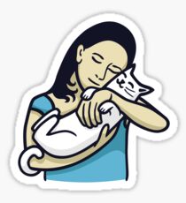 Pegatina Cat Mommy (sin texto)