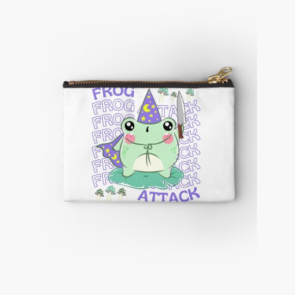 Item preview, Cute Cartoon Kawaii Frog holding knife | adorable knife animals | Japanese Kawaii aesthetic | Kawaii knife Frog | Froggy knife | Chibi kawaii frog and mushrooms designed and sold by Saffire6.