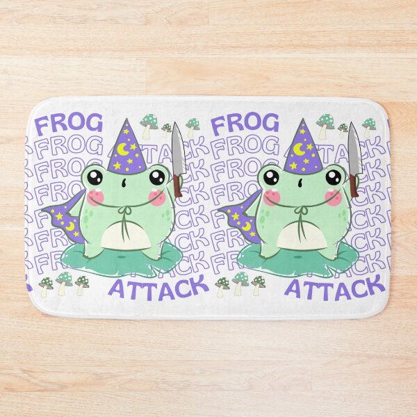 Item preview, Cute Cartoon Kawaii Frog holding knife | adorable knife animals | Japanese Kawaii aesthetic | Kawaii knife Frog | Froggy knife | Chibi kawaii frog and mushrooms designed and sold by Saffire6.