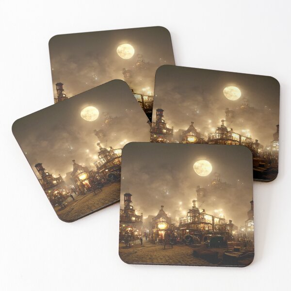 Artikelvorschau, City-Steampunk-Landschaft entworfen und verkauft von GeneratedArt.