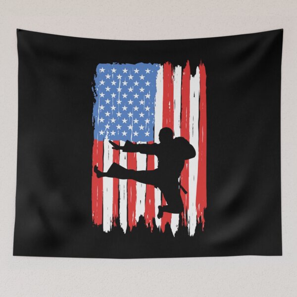 Item preview, Vintage Karate Karatedo American Flag designed and sold by Trostberger.