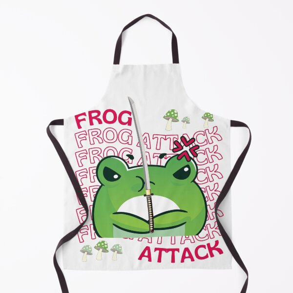 Item preview, Cute Cartoon Kawaii Frog holding knife | adorable knife animals | Japanese Kawaii aesthetic | Kawaii knife Frog | Froggy knife | Chibi kawaii frog and mushrooms designed and sold by Saffire6.