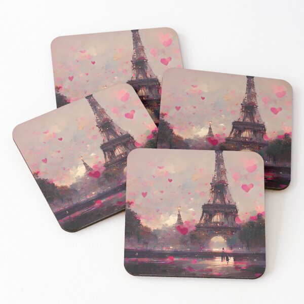Item preview, Romantic eiffel tower, paris designed and sold by GeneratedArt.