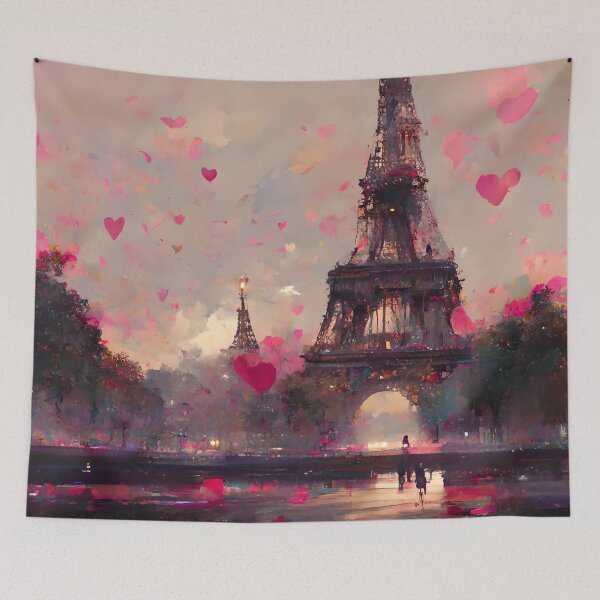 Item preview, Romantic eiffel tower, paris designed and sold by GeneratedArt.