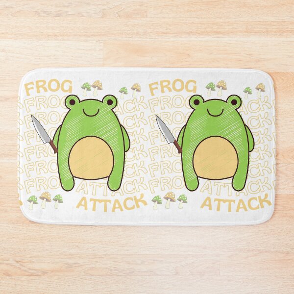Item preview, Cute Cartoon Kawaii Frog holding knife | adorable knife animals | Japanese Kawaii aesthetic | Kawaii knife Frog | Froggy knife | Chibi kawaii frog and mushrooms designed and sold by Saffire6.
