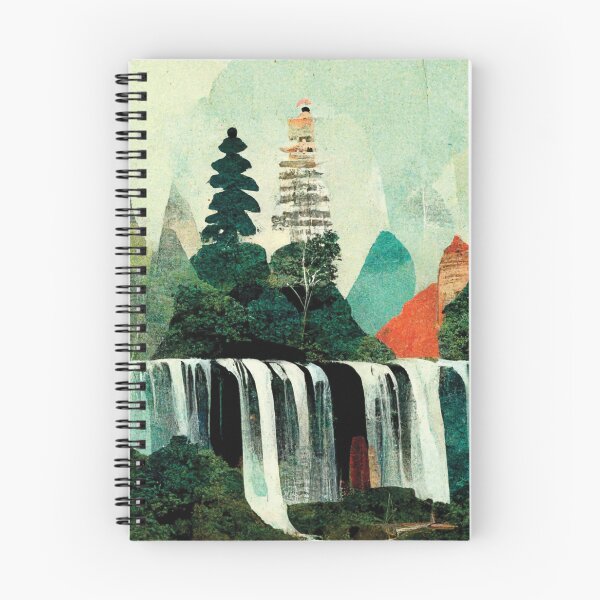 Item preview, Waterfalls Artwork Collage designed and sold by visionaryberry.