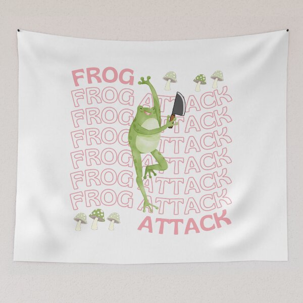 Item preview, Cute Cartoon Kawaii Frog holding knife | adorable knife animals | Japanese Kawaii aesthetic | Kawaii knife Frog | Froggy knife | Chibi kawaii frog and mushrooms designed and sold by Saffire6.
