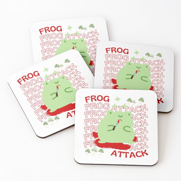 Item preview, Cute Cartoon Kawaii Frog holding knife | adorable knife animals | Japanese Kawaii aesthetic | Kawaii knife Frog | Froggy knife | Chibi kawaii frog and mushrooms designed and sold by Saffire6.