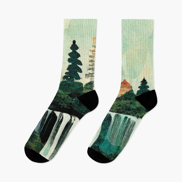 Item preview, Forest Waterfalls Collage designed and sold by visionaryberry.