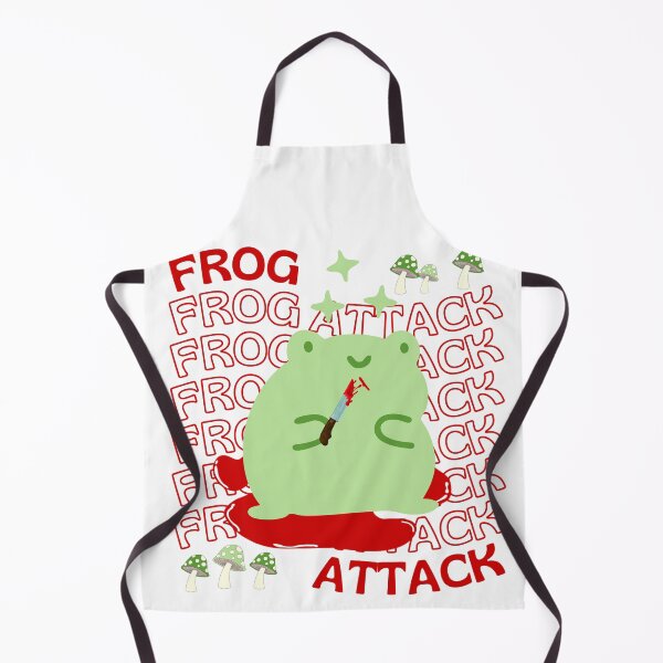 Item preview, Cute Cartoon Kawaii Frog holding knife | adorable knife animals | Japanese Kawaii aesthetic | Kawaii knife Frog | Froggy knife | Chibi kawaii frog and mushrooms designed and sold by Saffire6.