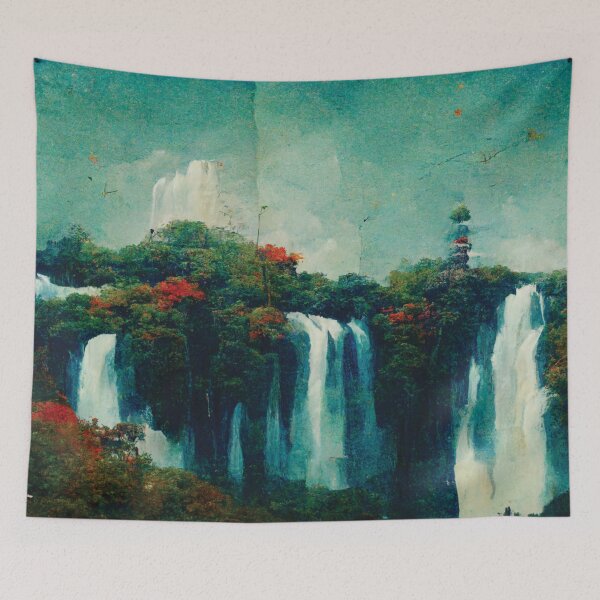 Item preview, Forest Waterfalls Collage designed and sold by visionaryberry.