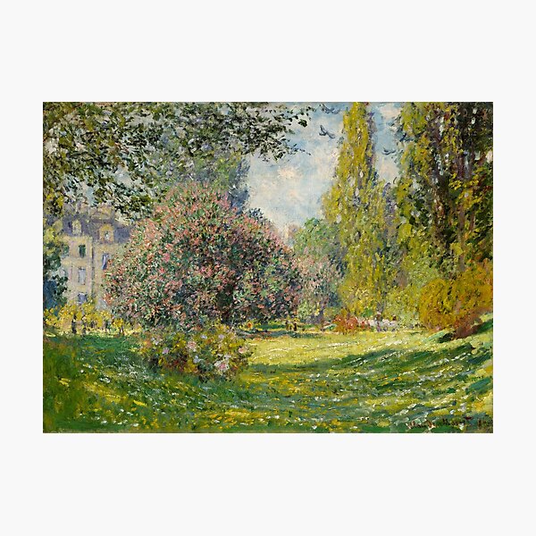 Item preview, The Parc Monceau - Claude Monet designed and sold by BravuraMedia.