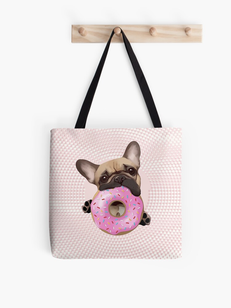 Sac fourre-tout for Sale avec l'œuvre « Amoureux des bouledogues