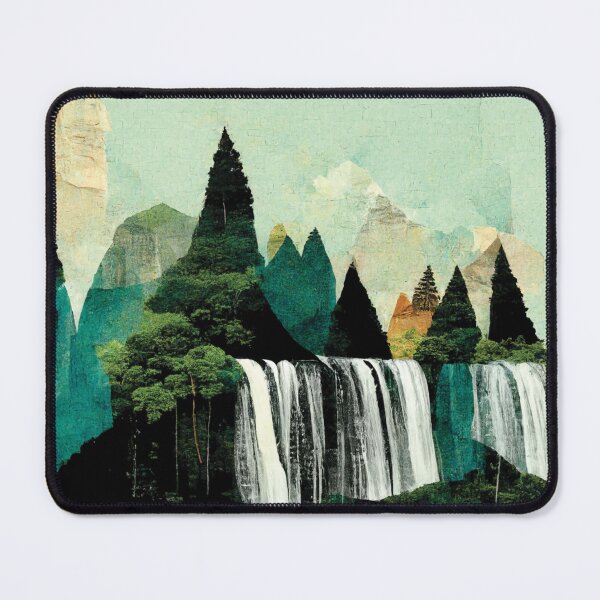 Item preview, Waterfalls of the Forest Collage designed and sold by visionaryberry.