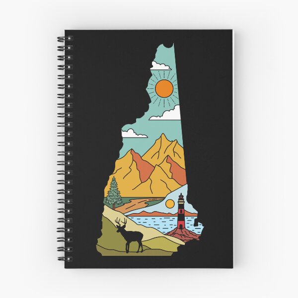Item preview, Retro New Hampshire Map - Lake Winnipesaukee White Mountain Souvenir designed and sold by merchzy.