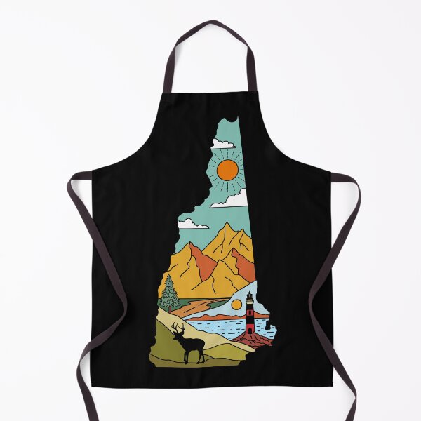 Item preview, Retro New Hampshire Map - Lake Winnipesaukee White Mountain Souvenir designed and sold by merchzy.