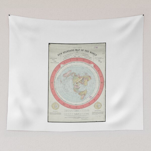 Item preview, Gleasons New Map of the World - Flat Earth designed and sold by Peter Gnas.