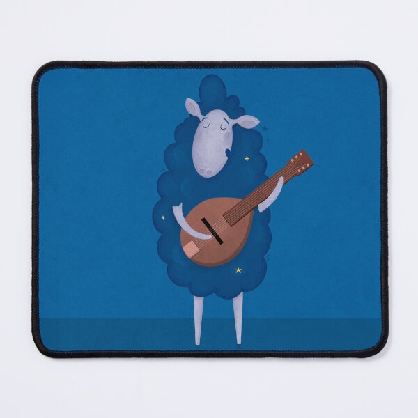 Item preview, Elvis sheep illustration - musical animal for Elvis fans designed and sold by KiwiBrush.