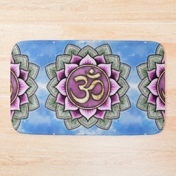 Item preview, Om symbol design lotus flower designed and sold by Milamara.