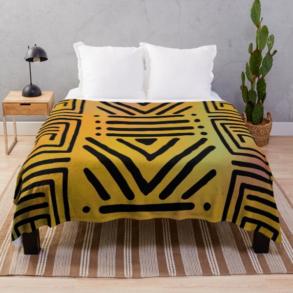 Item preview, African Bogolan Colorful Rainbow Pattern designed and sold by funkyvibes.