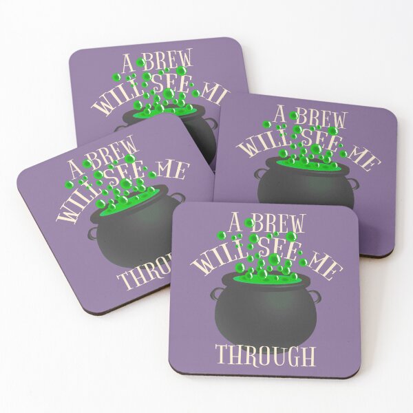 Item preview, A Brew Will See Me Through, Great Drinking Design For Halloween  designed and sold by TrulyEpoque.