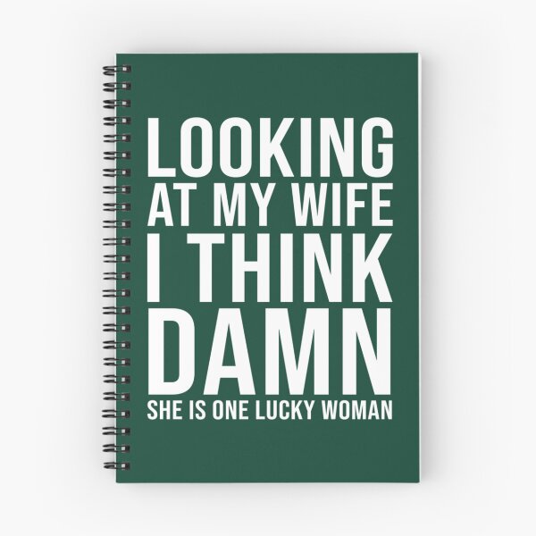 Item preview, Funny Shirt for Men, Looking At My Wife I Think She Damn She Is One Lucky Women, Birthday Gift Shirt designed and sold by HONEY-CASHOP.