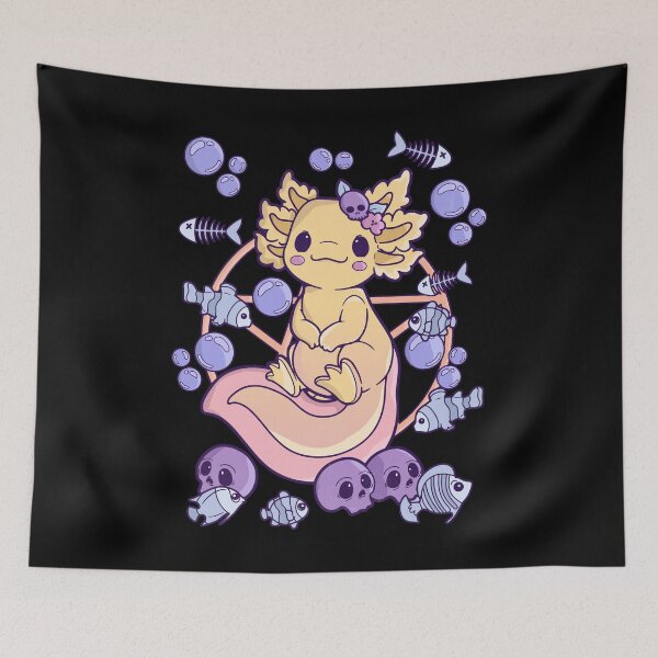 Item preview, Pastel Goth Halloween Horror Chibi Axolotl Creepy Kawaii designed and sold by DSWShirts.