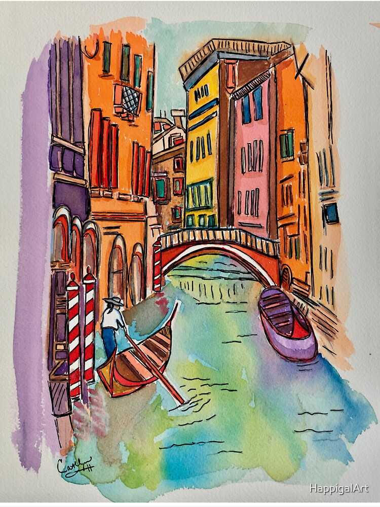 Thumbnail 3 of 3, Sticker, Sandy’s Venice designed and sold by HappigalArt.