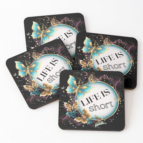 Item preview, Life is Short Quote designed and sold by CreativeMagi.