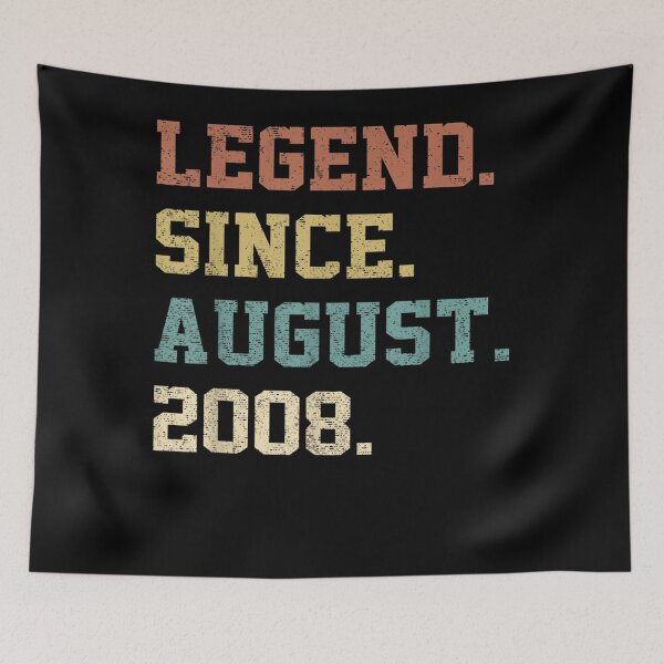 Item preview, 14 Years Old Gifts Legend Since August 2008th Birthday  designed and sold by u8ritaae.