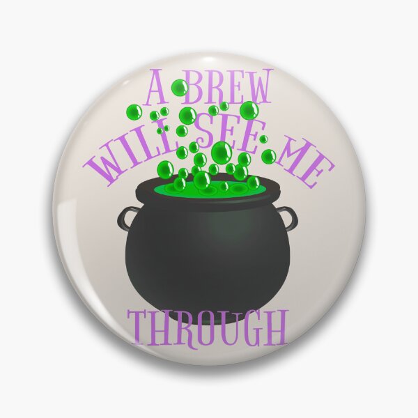 Item preview, Purple A Brew Will See Me Through, Great Drinking Design For Halloween  designed and sold by TrulyEpoque.