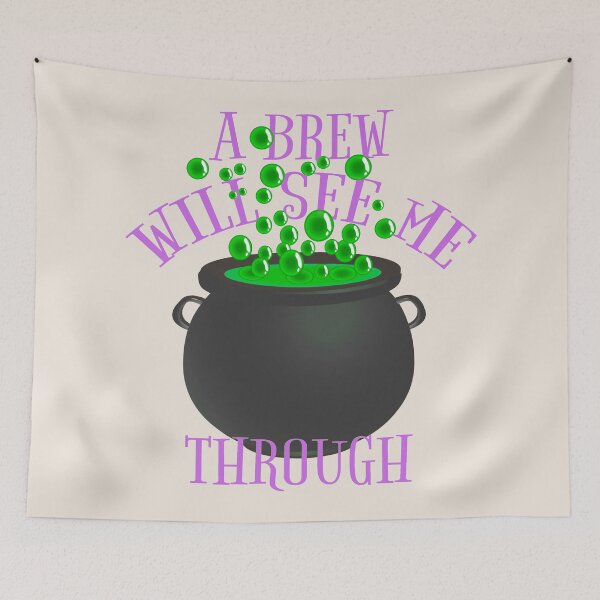 Item preview, Purple A Brew Will See Me Through, Great Drinking Design For Halloween  designed and sold by TrulyEpoque.