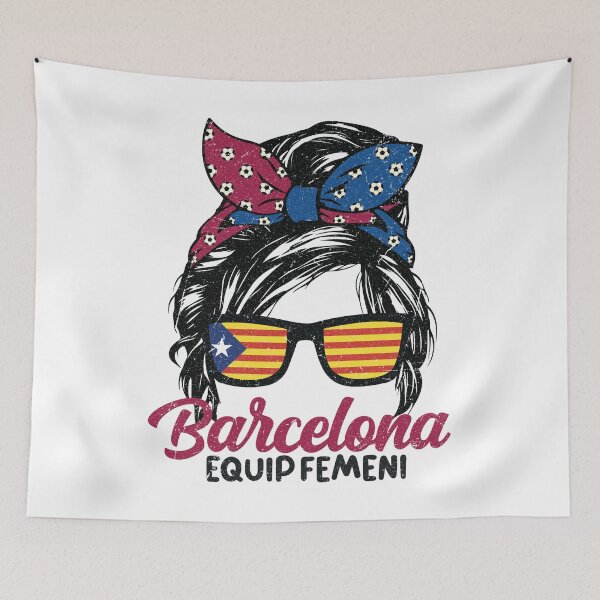 Item preview, Barcelona Femeni- Messy Bun (WOSO) designed and sold by Numero14.