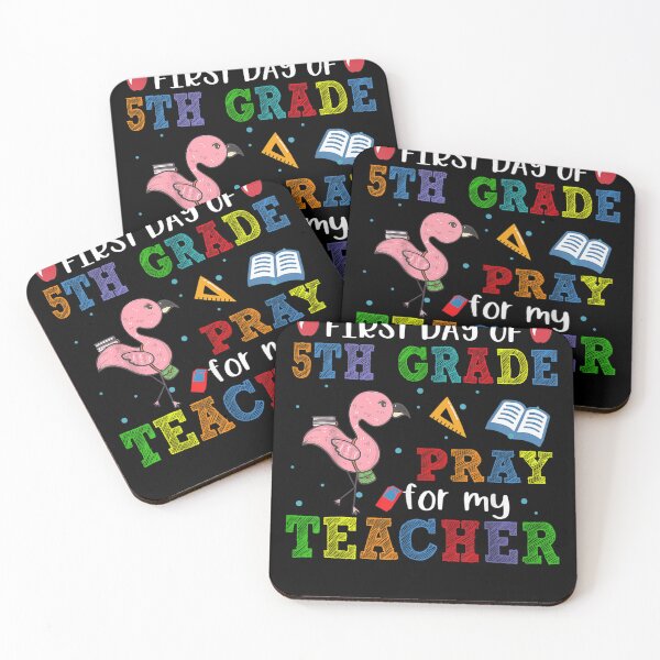 Item preview, First Day Of 5th Grade Pray For My Teacher Funny Flamingo  designed and sold by judyufmi.