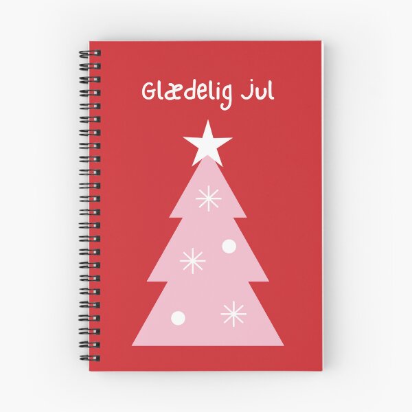 Item preview, Glædelig Jul (happy Christmas in Danish) Julekort Christmas tree Danish Christmas   designed and sold by Pommallina.
