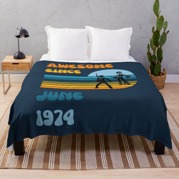 Item preview, Awesome since June 1974 | Born June 1974 | Made in June 1974 | Legend since June 1974 | Birthday Gift for 48 year old mom dad grandma grandpa | Vintage Retro 70s Birthday gift idea designed and sold by Saffire6.