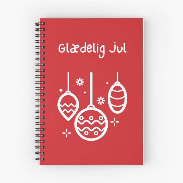 Item preview, Glædelig Jul (happy Christmas in Danish) Julekort Christmas decor Danish Christmas   designed and sold by Pommallina.
