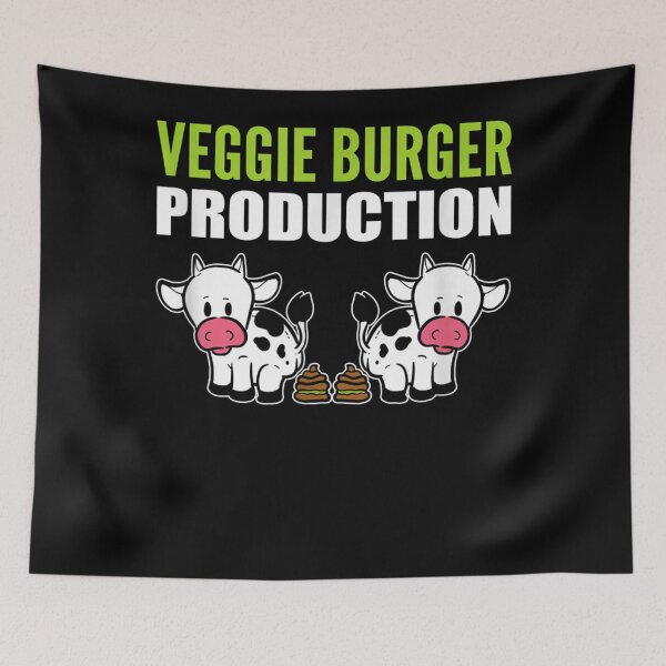 Item preview, Veggie Burger Production Vegan  designed and sold by judyufmi.