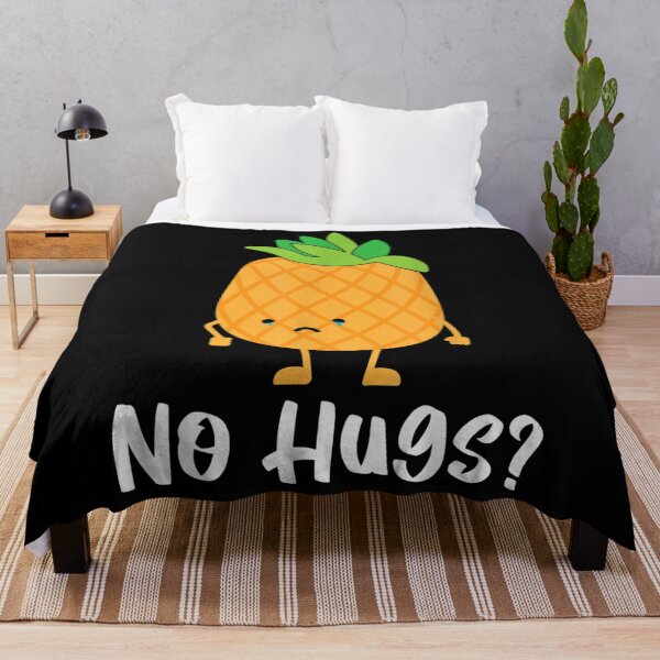 Item preview, No Hugs Pineapple Lover Tropical Fruit Food designed and sold by judyufmi.
