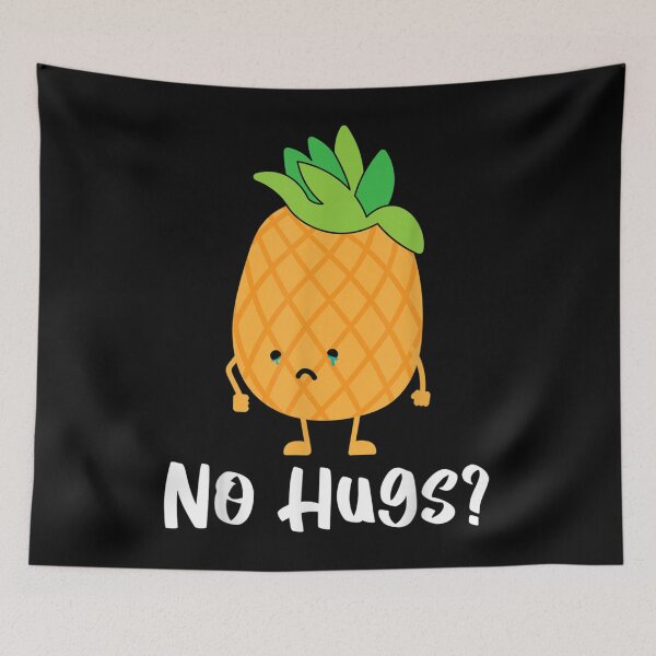 Item preview, No Hugs Pineapple Lover Tropical Fruit Food  designed and sold by judyufmi.