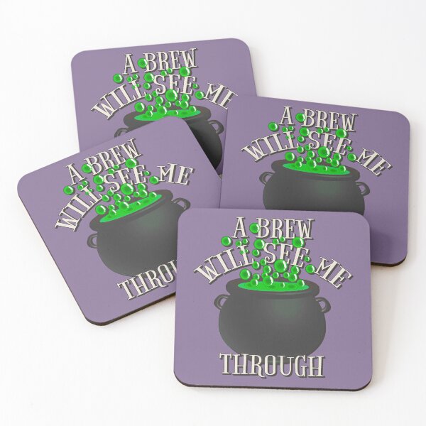 Item preview, Cool A Brew Will See Me Through, Great Drinking Design For Halloween  designed and sold by TrulyEpoque.