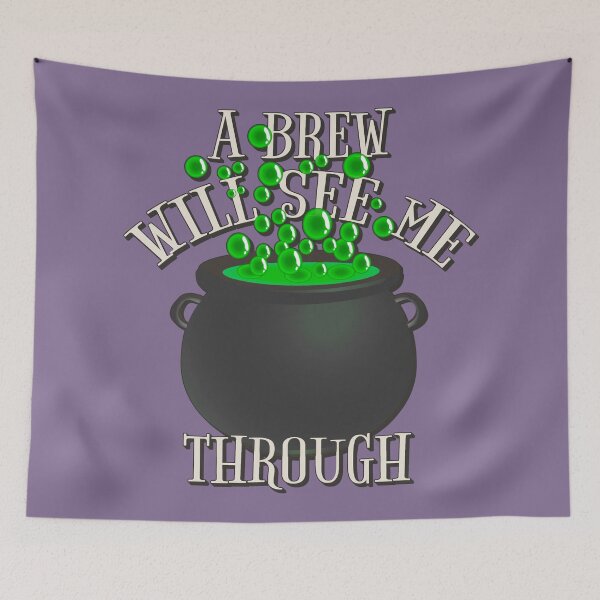 Item preview, Cool A Brew Will See Me Through, Great Drinking Design For Halloween  designed and sold by TrulyEpoque.