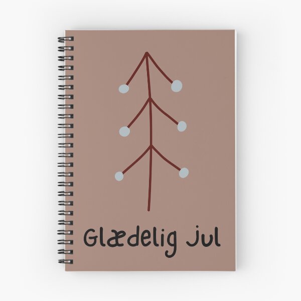 Item preview, Glædelig Jul (happy Christmas in Danish) Julekort Christmas tree Danish Christmas   designed and sold by Pommallina.